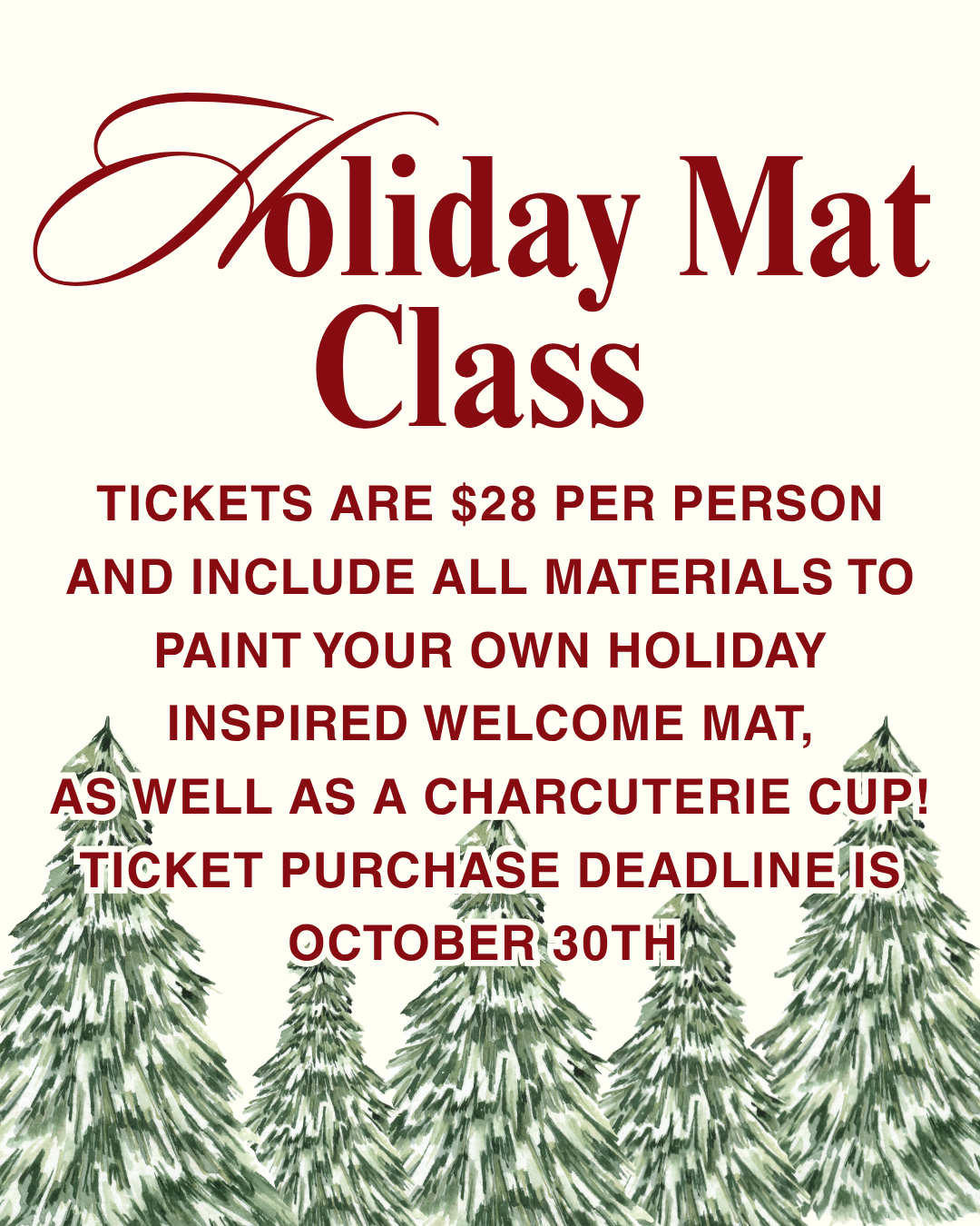 Holiday Mat Class