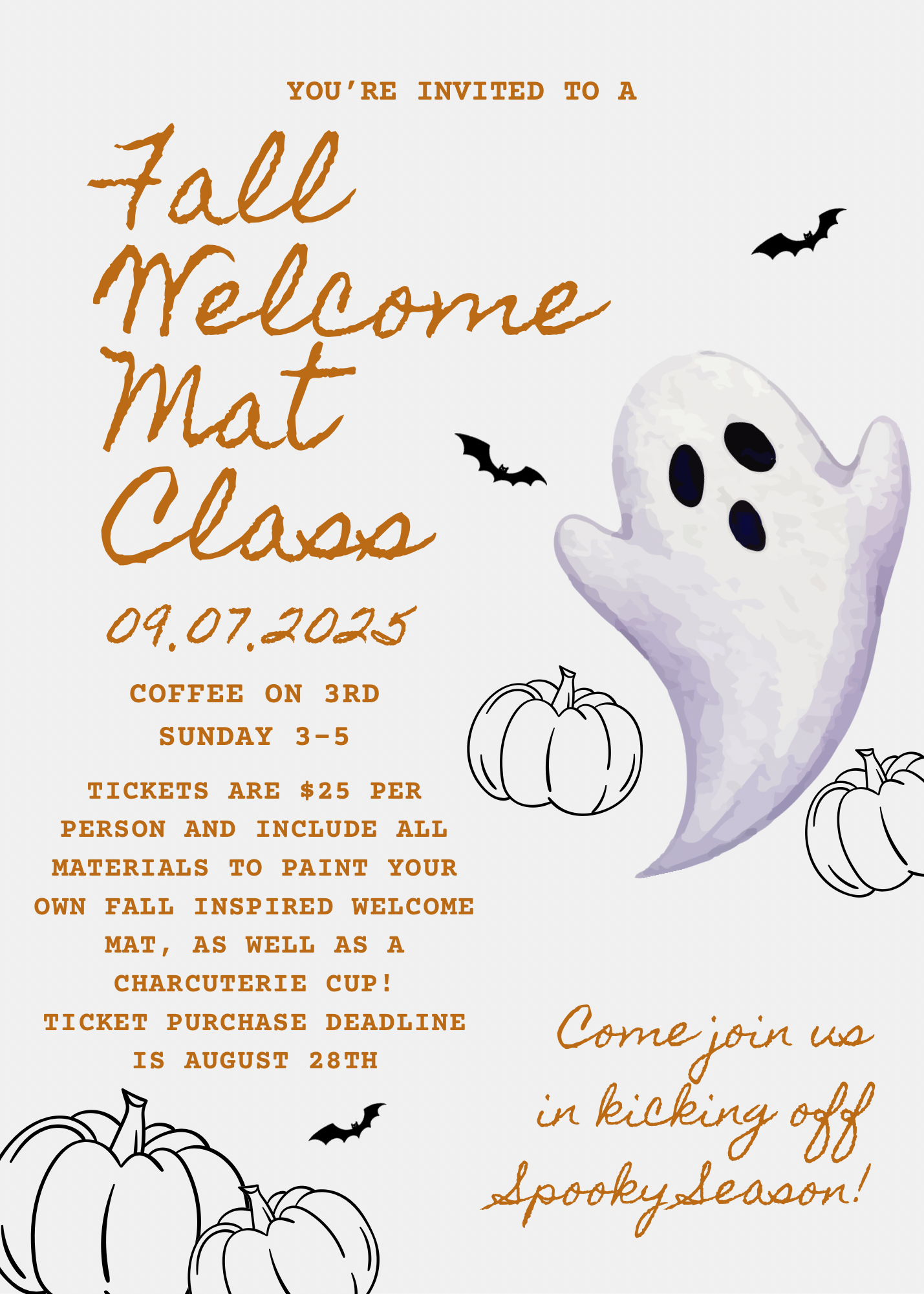 Fall Welcome Mat Class