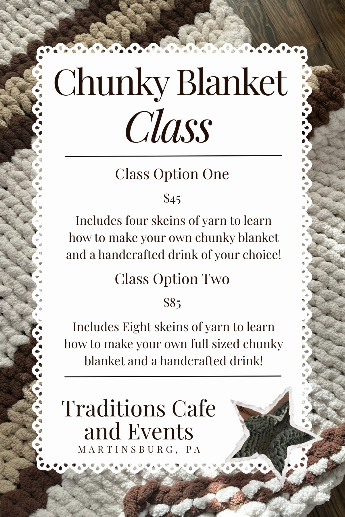 Chunky Blanket Class OPT 2