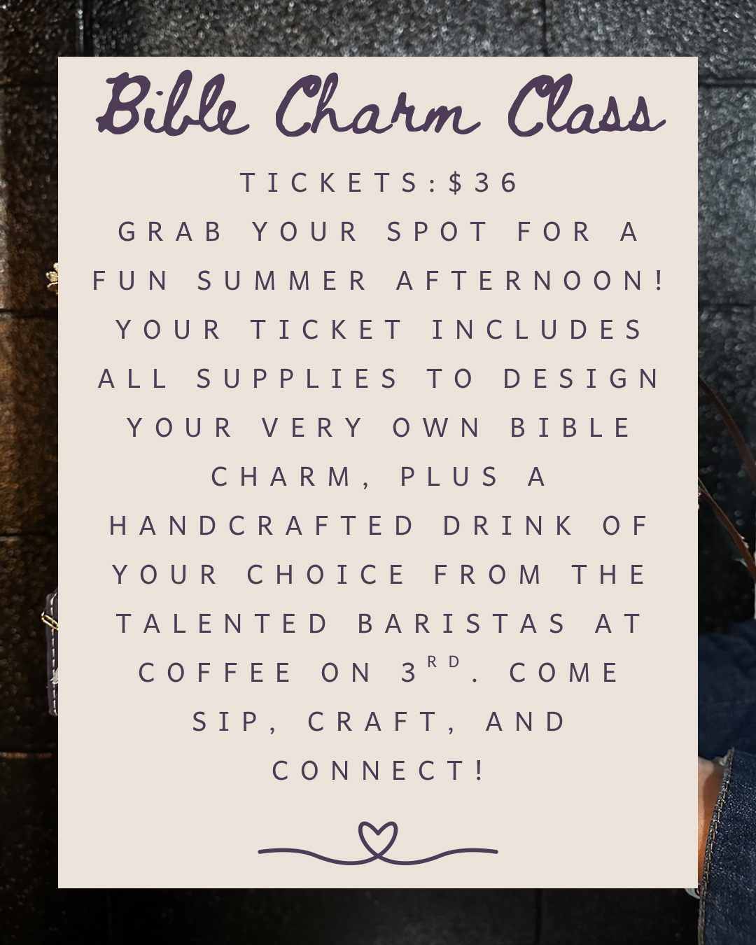 Bible Charm Class